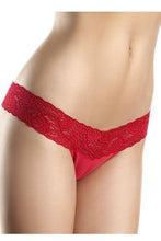 Lace "V" Cut Low Rise Panties