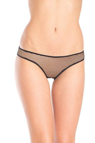 Semi-Sheer Mesh Briefs