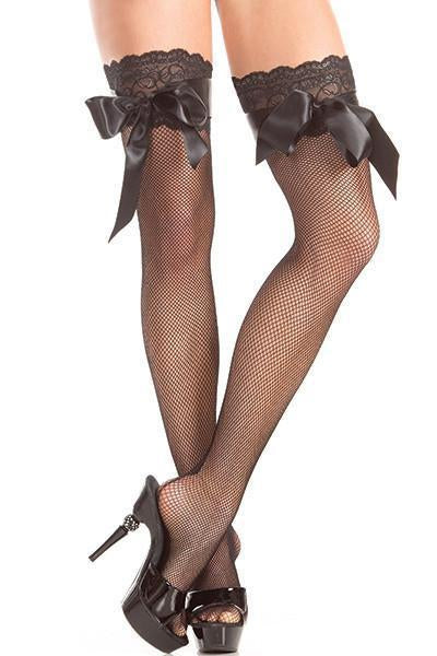 Thigh Highs With Lace and Bow