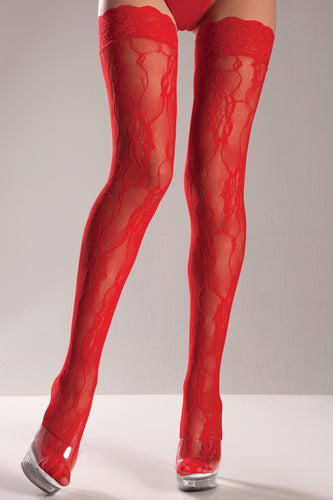 Fancy Lace Nylon Thigh Highs