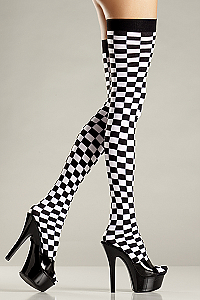 Thigh Highs Checkerboard