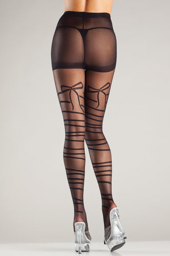 Mock Wraparound Pantyhose