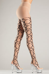 Abstract Pattern Pantyhose