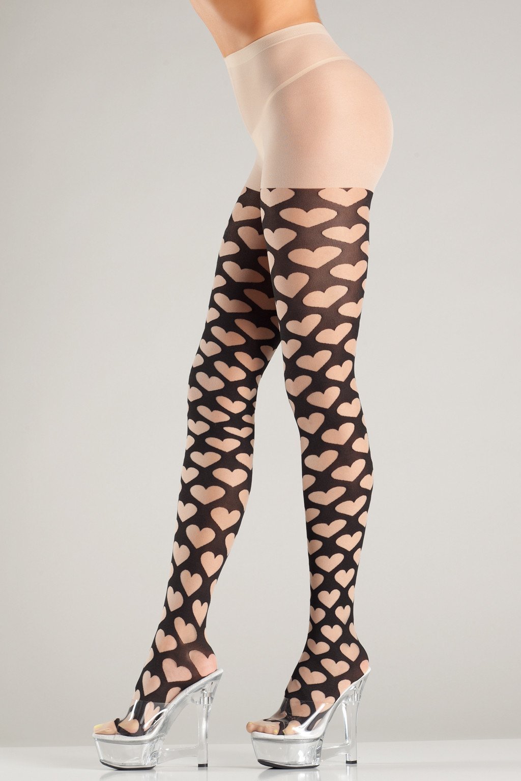 Heart Pattern Pantyhose