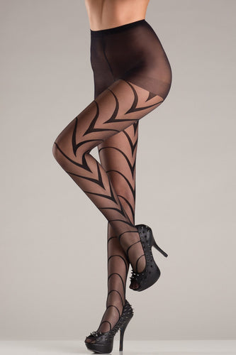 Pantyhose With Deco Art Lines