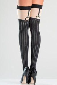 Faux Suspender Thigh Highs