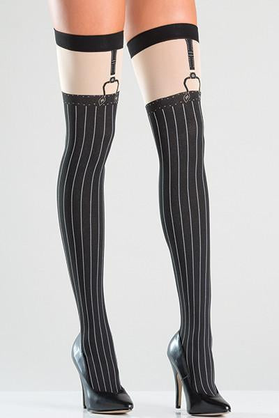 Faux Suspender Thigh Highs