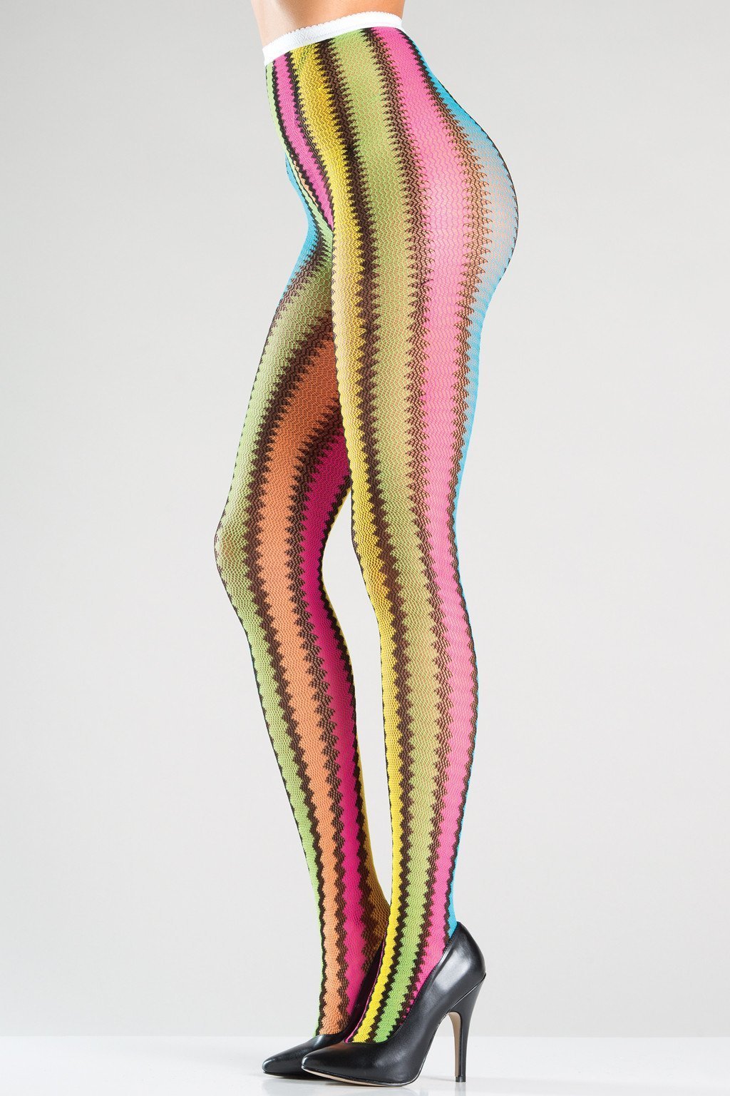 Pantyhose Rainbow Zigzag
