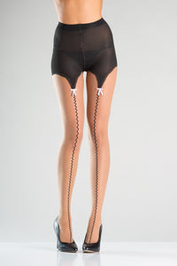 Faux Garterstrap Pantyhose