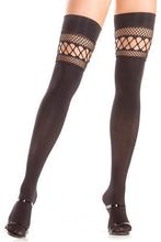 Thigh Highs with Open Welt Edge