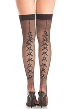 Thigh Highs Multi Bow Backseam