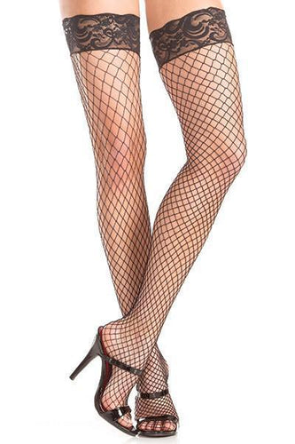 Stay Up Fishnet Thigh Highs