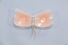 Wing Shape with String Push Up Silicone Bra