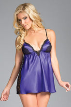 Satin Babydoll With Lace