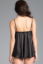 Satin Babydoll With Lace